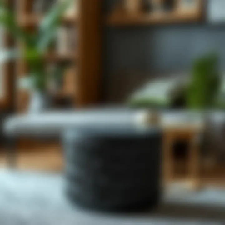 Exploring Unique Textures in Accent Tables A small black accent table showcasing unique textures