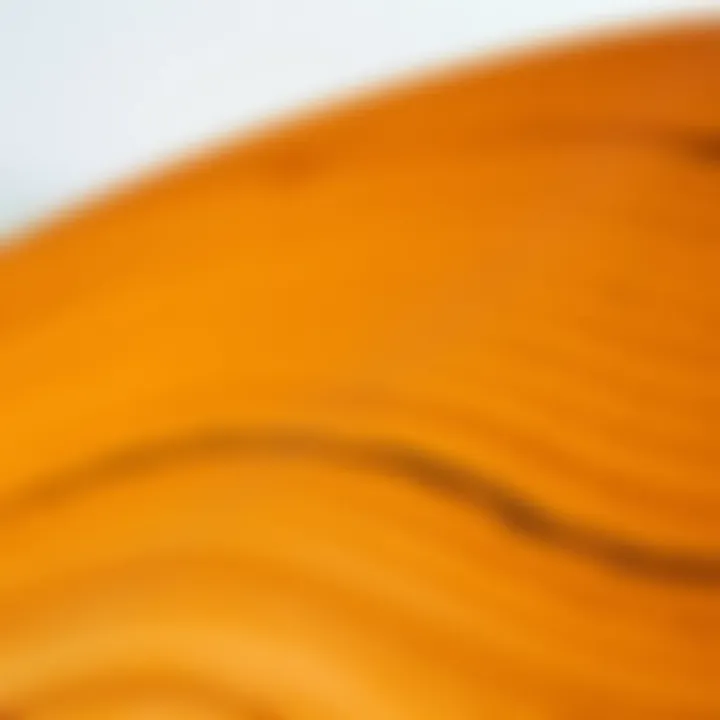 A close-up view of the textures and grains of high-quality wood used in chair making