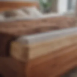 Different types of wood used in king size bed construction