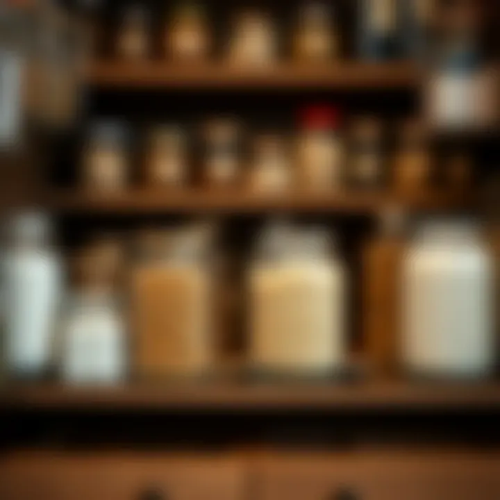 Streamlined Pantry Organization Using Airtight Jars Neatly arranged pantry with airtight jars