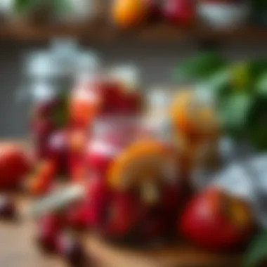 Preservation of Freshness in Airtight Jars Freshly preserved fruits in airtight jars