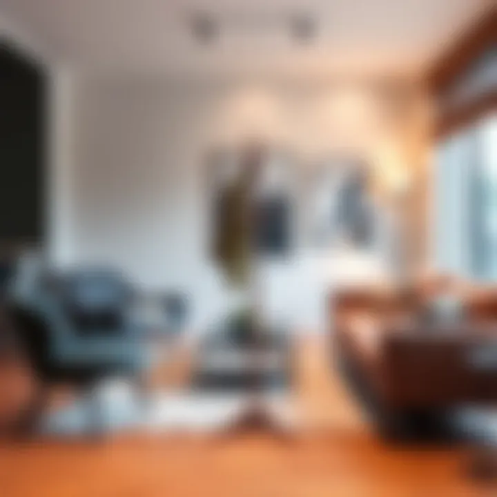 Coat Stand as a Functional Element of Modern Furniture Coat stand integrated with furniture in a stylish living area