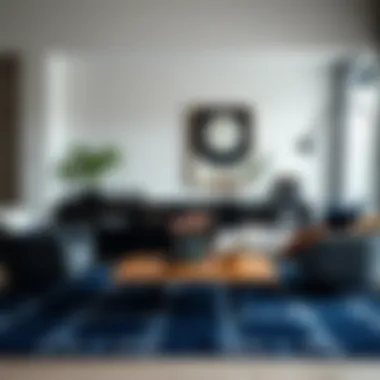Color psychology elements illustrated with blue, gray, and black hues
