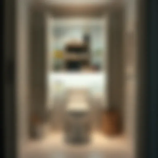 Elegant toiletry cabinet showcasing efficient organization