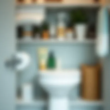 Functional and aesthetic toiletry storage arrangement