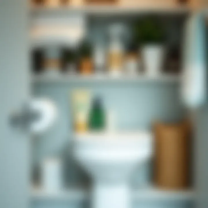 Functional and aesthetic toiletry storage arrangement