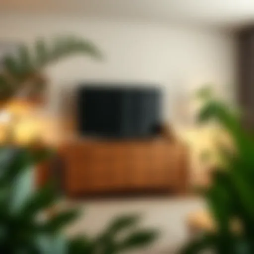 Elegant twelve drawer storage unit in a modern living room