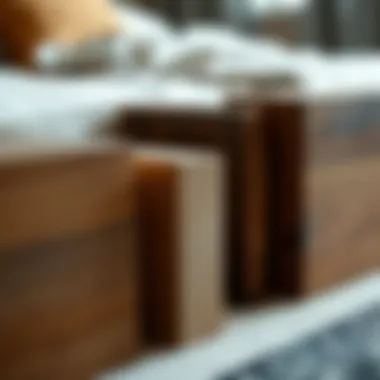 Materials used in twin footboards showing variety and durability