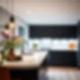 Sophisticated Installation of Puck Lights Sophisticated under counter puck light installation in a modern kitchen