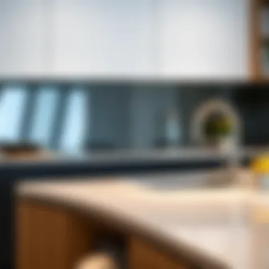 Seamless Integration of Rounded Edges Elegant rounded countertop showcasing seamless integration in a modern kitchen