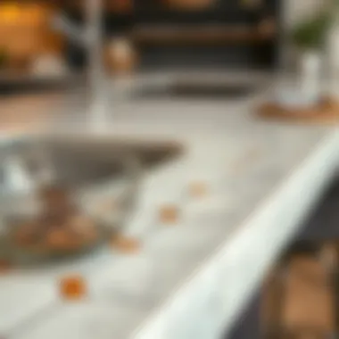 Diverse Materials for Rounded Edges Close-up view of different materials used for rounded countertop edges