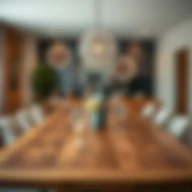 Decor Enhancements for an Eight-Foot Table Aesthetic decor enhancing the appeal of an eight-foot dining table