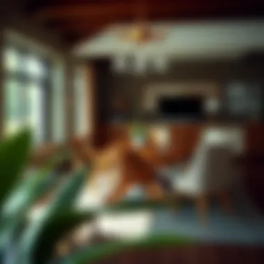 Casual Seating Arrangement for an Eight-Foot Table Casual arrangement of chairs around an eight-foot dining table