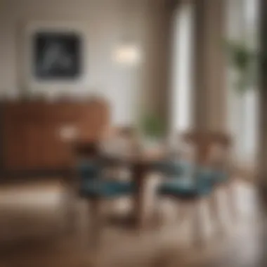 Aesthetic Harmony in Dining Areas Elegant high chair and table setting with minimalist decor