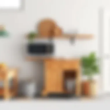 Space optimization with a well-designed pine microwave cart