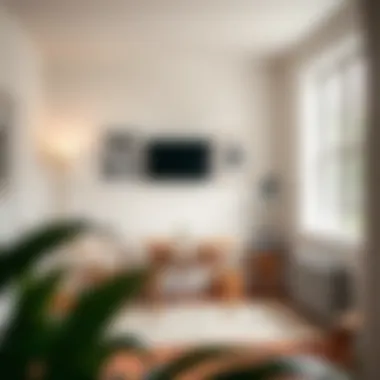 Creative use of fold-up tables in a compact home office