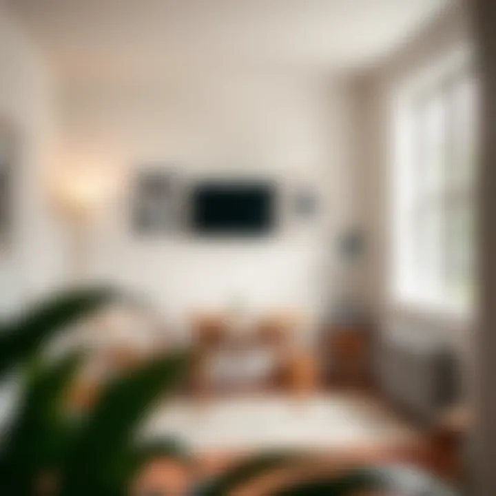 Creative use of fold-up tables in a compact home office