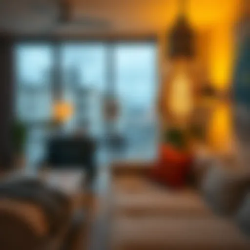 The Comfort of Warm Lighting Warm light LED bulb illuminating a cozy living space