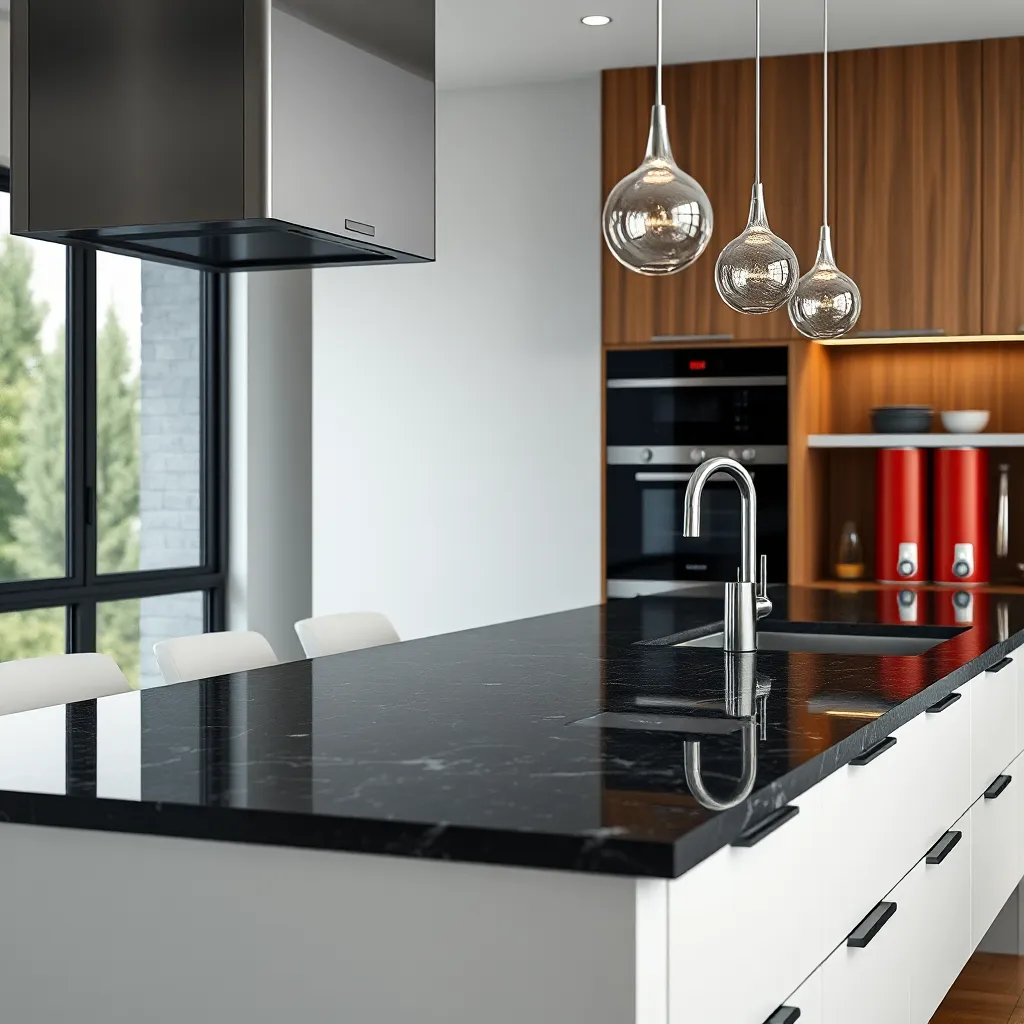 Elegant Kitchen Designs Featuring Black Countertops