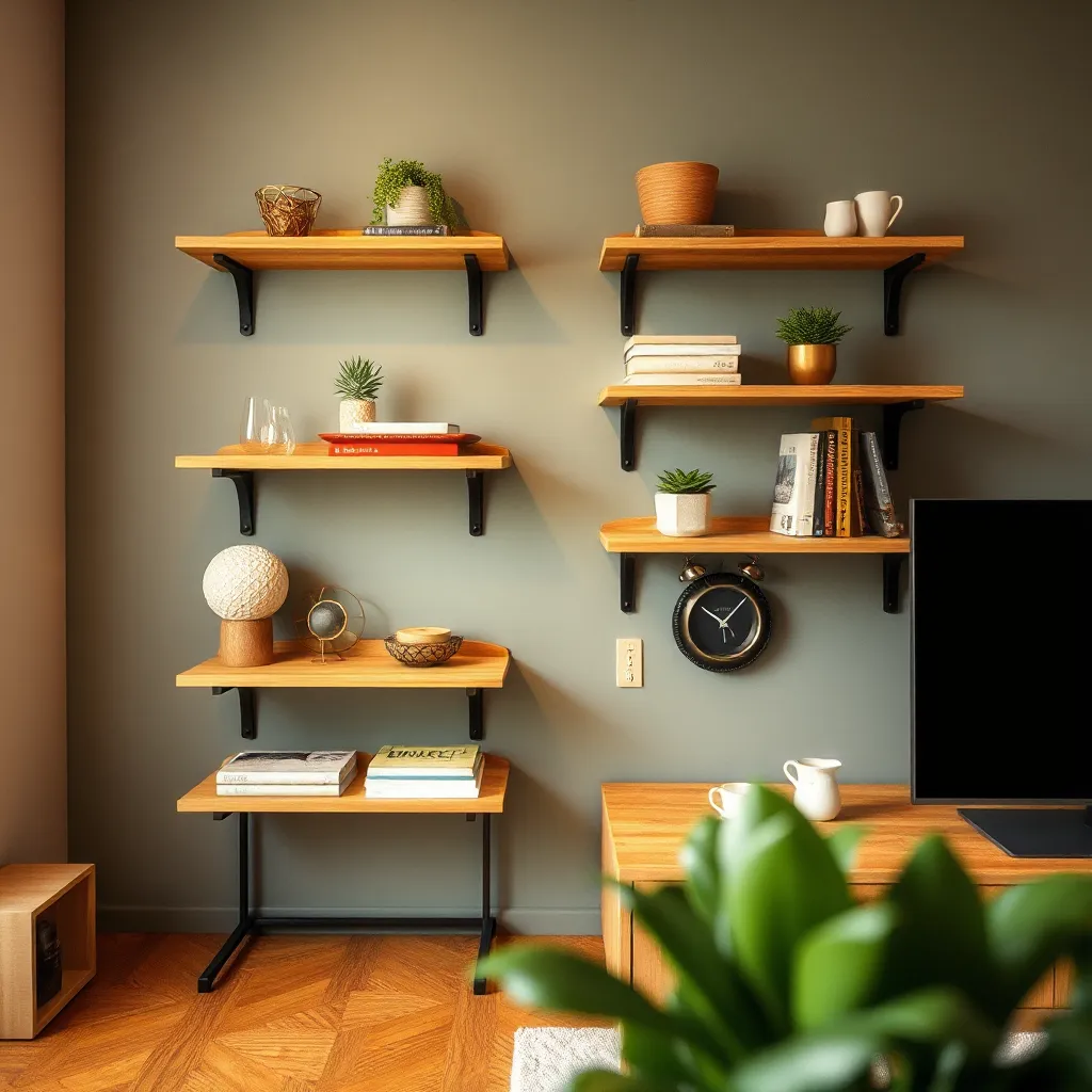 Enhance Your Space with Rustic Shelves in Design